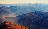 Berge und Dunst in Peru